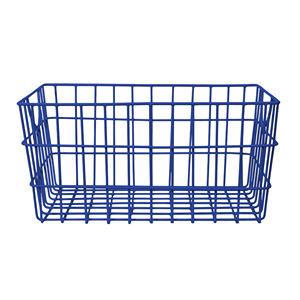 Modern Kitchen Decor Minimalist Storage Woven Iron <b>Basket</b> Handle Eco-Friendly Multifunction Rectangle Shape <b>Black</b> <b>Wire</b> Decor - Product Image 6
