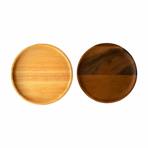 Plat rond et assiettes en bois de manguier personnalisés FAIZA CRAFT, style classique, finition polie, fabriqués à Uttar Pradesh, sûrs pour toutes les occasions - Product Image 4