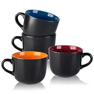 Taza de Cerámica Mate de Alta Calidad, Gran Capacidad, Diseño Antiguo con Motas, para Café o Té, Apta para Lavavajillas, Todos los Colores - Product Image 5