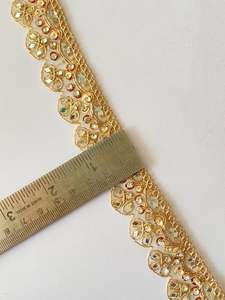 Tissu en tulle doux brodé de dentelle lavable et écologique, personnalisable en couleur, pour garnitures de mode - Vente en gros - Product Image 3