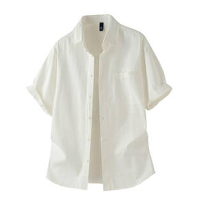 เสื้อเชิ้ตฤดูร้อนสไตล์ฮาวายสำหรับผู้ชาย ลายดอกไม้ ระบายอากาศได้ดี ติดกระดุม เหมาะสำหรับวันพักผ่อนที่ชายหาด - Product Image 4
