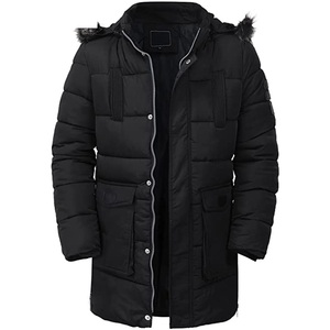 Parka d'hiver réversible de haute qualité pour homme, imperméable, à capuche, chaud, décontracté, grande taille, veste de sport longue, vente en gros - Product Image 4