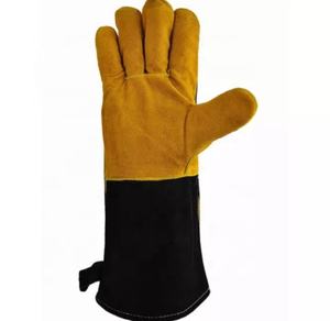 Bon marché Imperméable de Soudage Résistant À la Chaleur Gants Épais En Cuir De Sécurité de protection des Mains Gants de travail - Product Image 2