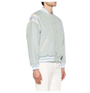 เสื้อแจ็คเก็ตวาร์ซิตี้ขนสัตว์แท้สำหรับผู้ชาย คุณภาพสูง สวมใส่สบายในฤดูหนาว แขนยาว ไซส์ใหญ่ ขายส่ง - Product Image 3