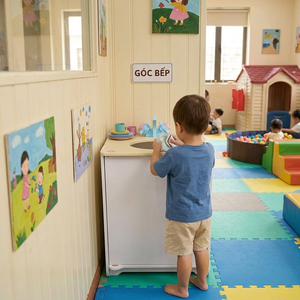 Lave-vaisselle en bois pour enfants fabriqué par Hao Hung Long An, conçu en contreplaqué de pin américain durable avec des bords lisses et sécurisés. - Product Image 2