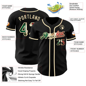 เสื้อเจอร์ซีย์เบสบอลออกแบบได้ตามต้องการสำหรับทีมเยาวชนและผู้ใหญ่ - Product Image 4