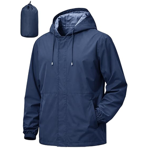 Chaqueta Cortavientos Ligera Personalizada para Hombre, Impermeable, Transpirable, para Deportes al Aire Libre - Product Image 1