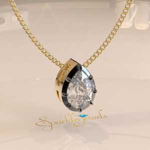 Georgian Style Cut Set Octagon Cut Moissanite Pendant Necklace 14K Gold IGI Certified Luxury <b>Rope</b> <b>Chain</b> - Product Image 6