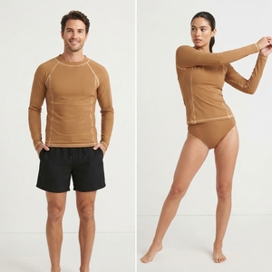 Maillot de bain anti-UV extensible en tissu doux pour jeunes, couleurs vives, protection pour hommes, sous-vêtement sublimé - Product Image 2