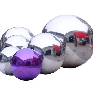 hot sale Decoration Pvc Shiny Inflatable Mirror Ball Iridescent Mirror Balloon For Event garden party wedding stage decoration