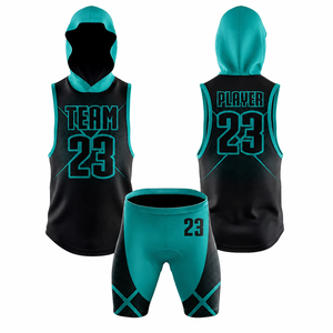 Uniforme de football américain 7v7 personnalisé OEM, imprimé par sublimation, respirant, à séchage rapide, en polyester/coton, sans manches, avec capuche, pour l'entraînement - Product Image 4