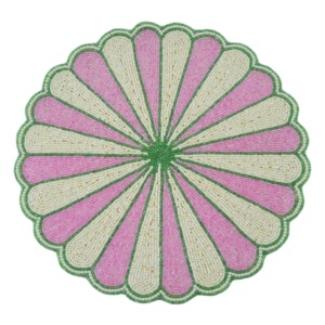 Napperons et sets de table à motifs Père Noël, design perlé, décoration de Noël, vaisselle, pour table à manger, fête, mariage - Product Image 4