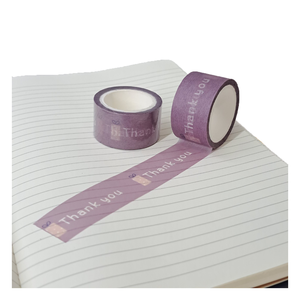 Vente de gros Ruban adhésif d'emballage Transparent Washi Tape Impression personnalisée - Product Image 1