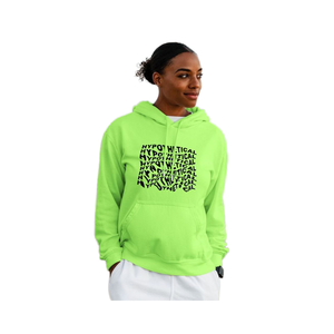 Sudadera con capucha con eslogan estampado informal para mujer, sudadera de lana de punto con hombro caído y bolsillo de canguro, sudaderas con capucha de invierno multicolor - Product Image 4