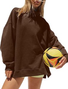 Sweat-shirt à capuche oversize pour femme, 100 % coton écologique, imprimé camouflage neige et feuilles, épaules tombantes, en molleton, style streetwear, vente en gros - Product Image 4