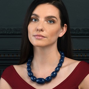 Graceful Resin Craft Beads <b>Necklace</b> Set with Chunky Acrylic Bold <b>Statement</b> <b>Necklace</b> Jewelry Women - Product Image 2
