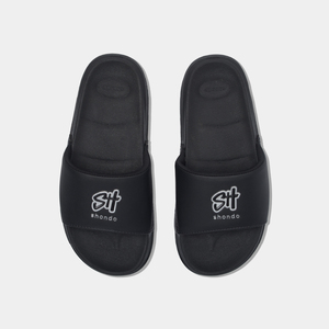 Minimalist Black Unisex Outdoor <b>Slippers</b> Soft Lightweight and Versatile for All Seasons Casual Wear - Product Image 4