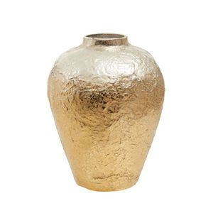 Florero Decorativo de Aluminio de Lujo para Bodas y Eventos, Color Dorado, Diseño Sólido, Maceta de Metal para Plantas Artificiales - Product Image 1