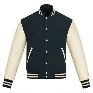 High Quality High Street <b>Men</b> Varsity Jackets Custom Logo Front Design Eco-Friendly Breathable OEM Wholesale - Product Image 1