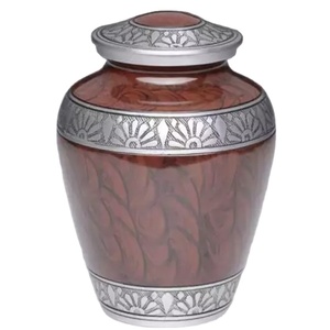 โกศทองเหลืองสำหรับใส่เถ้ากระดูก,โกศพิมพ์ลายลงศพ - Product Image 1