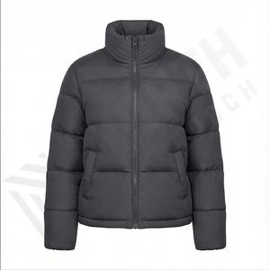 Vêtements d'hiver pour femmes Meilleures ventes Doudounes avec logo personnalisé Vente en gros Nouveautés Matériau de remplissage en coton le mieux classé - Product Image 2