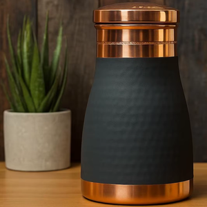 Pot à sucre et pot à épices en cuivre noir moderne, artisanal, écologique, étanche, pour la cuisine et l'utilisation en voiture - Product Image 2