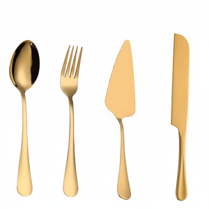 Premium Stainless Steel Knife Fork Spoon <b>Set</b> Mirror Polished Cutlery <b>Set</b> Eco-Friendly 5-Piece Tableware <b>Set</b> Nordic Style Cutlery - Product Image 5