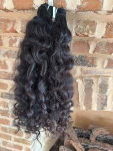 Extensiones de Cabello Humano Rizado Natural, Extensiones de Cabello Humano Remy Indio con Ondas Profundas, 20 Pulgadas, Puntas Completas, Cierre de Doble Trama a Máquina - Product Image 6
