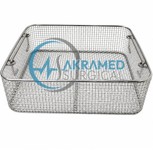 Premium Dental Instruments Cassette Tray Stainless Steel Wire <b>Mesh</b> Sterilization <b>Basket</b> Box For Surgical Medical Tools Small - Product Image 5
