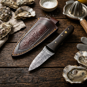 มีดแกะหอยนางรมพร้อมปลอกไม้ ขายส่ง อุปกรณ์เปิดอาหารทะเล อุปกรณ์ครัว เป็นมิตรกับสิ่งแวดล้อม ใช้กับเครื่องล้างจานและไมโครเวฟได้ - Product Image 3