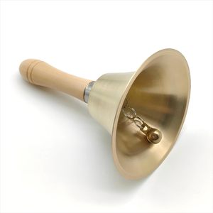 Campana de Mano de Latón Atractiva con Mango de Madera para Ceremonias, Aulas, Culto, Templos y Hoteles - Product Image 6
