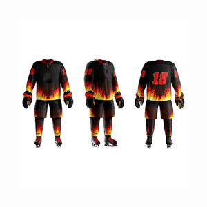 Uniforme de hockey sur glace élégant et coloré, respirant, à séchage rapide, sans manches, en polyester/nylon, personnalisable, de haute qualité, service OEM, vente en gros - Product Image 6