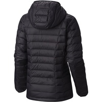 Blouson matelassé personnalisé pour femme en peau de mouton brute, coupe-vent, imperméable, à capuche amovible, en tissu à mémoire de forme, chaud, OEM