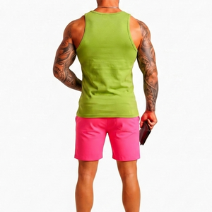 Camiseta sin mangas recién llegada para hombre, ajuste perfecto, ecológica, de alta calidad, pantalones cortos y camiseta sin mangas para hombre - Product Image 2