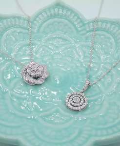 สร้อยคอจี้เพชรคู่18 "(1/4 ct. T.W.) ในเงินสเตอร์ลิงสร้างขึ้นเพื่อ | เมซี่ - Product Image 5