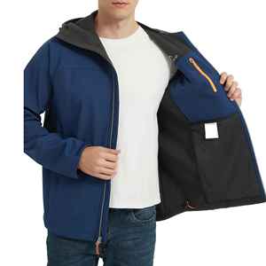 Chaqueta Cortavientos Unisex de Alta Calidad con Cuello Alto, Cierre de Cremallera y Bolsillo Frontal, en Poliéster - Product Image 4