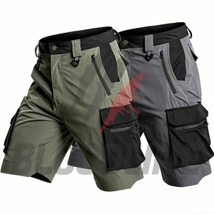Pantalones Cortos Bermuda BLOODLINE para Hombre, de Tela No Tejida con Revestimiento de PU, 220g, Cintura Media Elástica, Estilo Casual con Bolsillos - Product Image 1