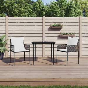 Set di 2 sedie da giardino in polyrattan marrone resistente, design standard - Product Image 1
