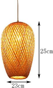 Pantalla de Lámpara Colgante de Bambú Tejida a Mano al por Mayor, Cubierta de Lámpara Colgante, Pantalla Decorativa Vintage, Iluminación OEM ODM - Product Image 6