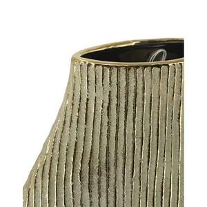 Handmade Metal Square Transparent Glaze Modern Japanese-style Luxury High End Floral Display Tabletop Vase Zahid Exports Model - Product Image 5