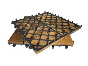 Suelo de Madera de Acacia Vietnamita para Exteriores, Encastrable, Impermeable, Antideslizante, Ecológico, Sin Mantenimiento, Diseño Contemporáneo, Acabado Mate - Product Image 4