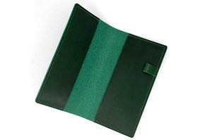 Funda de Cuero Genuino Personalizada para Chequera, con 2 Bolsillos, Impermeable, para Cheques, al por Mayor - Product Image 2