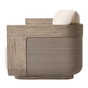 Luxury <b>Outdoor</b> <b>Sofa</b> Solid Teak Wood <b>Rattan</b> Woven Modern Patio Lounge Furniture Three Seater Durable Hotel Villa Apartment - Product Image 5