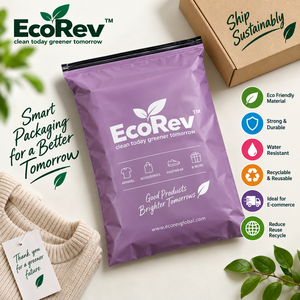 ถุงซิปเคลือบ PE EcoRev รุ่น ECO96 พิมพ์ลายซิลค์สกรีน รีไซเคิลได้ กันน้ำ ทนทาน บรรจุภัณฑ์พลาสติกสำหรับการขนส่ง - Product Image 5