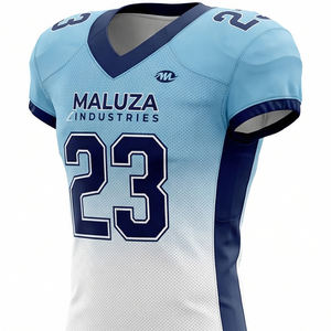 Uniforme de football américain en tissu rip-stop résistant, logo d'équipe personnalisé sublimé, équipement de match de football - Product Image 5