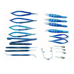 Juego de Instrumentos Quirúrgicos Oftálmicos de Precisión de Titanio para Micro Neurocirugía Manual de Alta Calidad, Kit de Cirugía Ocular Reutilizable - Product Image 1