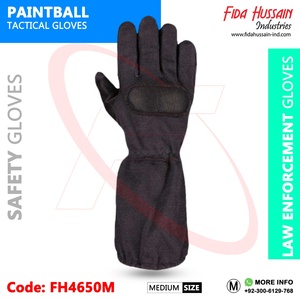 Guantes tácticos de Paintball para hombre resistentes al fuego y a los cortes en cuero Pittard resistente al agua Tislit taktikt n Paintball - Product Image 4