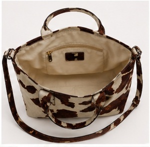 Sac fourre-tout bohème en cuir imprimé léopard de qualité supérieure pour femmes, sac à main de luxe à porter à l'épaule, spacieux, tendance plage, OEM ODM, vente en gros - Product Image 3