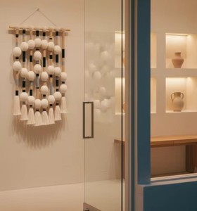 Tapisserie murale asymétrique en macramé avec franges et motifs du zodiaque, décoration artistique pour la maison, cadeau pour chambre à coucher - Product Image 4