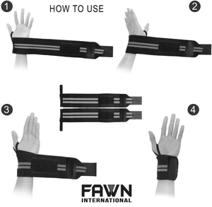 Bandes de maintien pour poignets, soutien professionnel pour la musculation, la calisthénie, le bodybuilding et l'entraînement de force, stabilisant et protecteur - Product Image 4